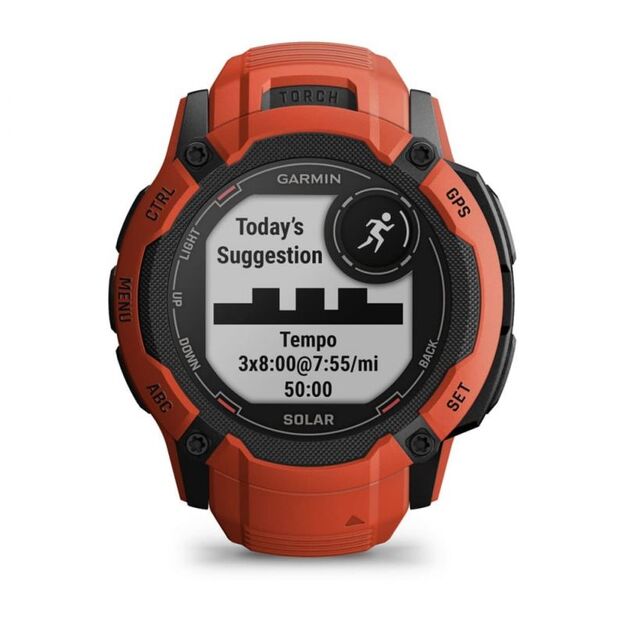 Garmin Instinct 2X Solar Red  GPS multisporto laikrodis 8