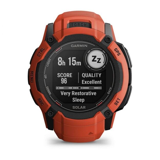Garmin Instinct 2X Solar Red  GPS multisporto laikrodis 4