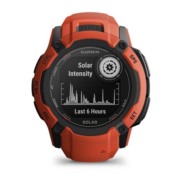 Garmin Instinct 2X Solar Red  GPS multisporto laikrodis 12
