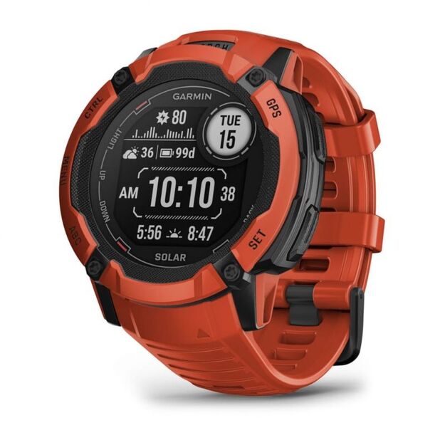 Garmin Instinct 2X Solar Red  GPS multisporto laikrodis