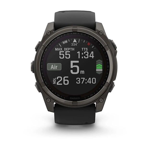 Garmin Fenix 8 Solar Sapphire Titanium Carbon sportinis GPS laikrodis 5