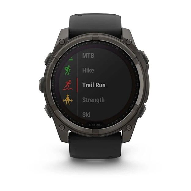 Garmin Fenix 8 Solar Sapphire Titanium Carbon sportinis GPS laikrodis 4