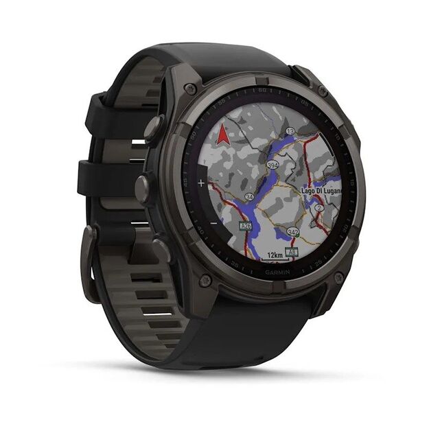 Garmin Fenix 8 Solar Sapphire Titanium Carbon sportinis GPS laikrodis