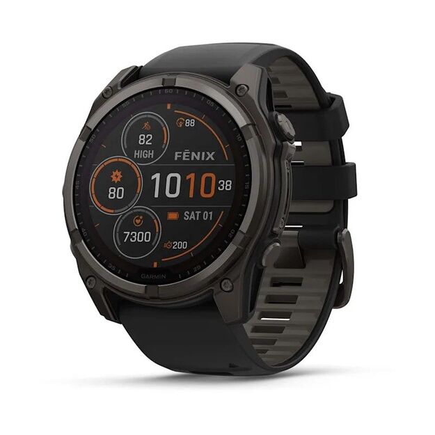 Garmin Fenix 8 Solar Sapphire Titanium Carbon sportinis GPS laikrodis 6