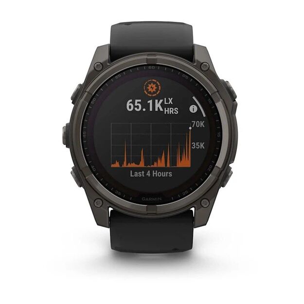 Garmin Fenix 8 Solar Sapphire Titanium Carbon sportinis GPS laikrodis 7