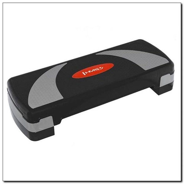 HMS AS004 aerobikos step platforma, juoda/pilka