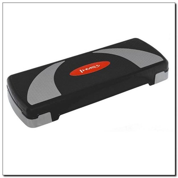 HMS AS004 aerobikos step platforma, juoda/pilka