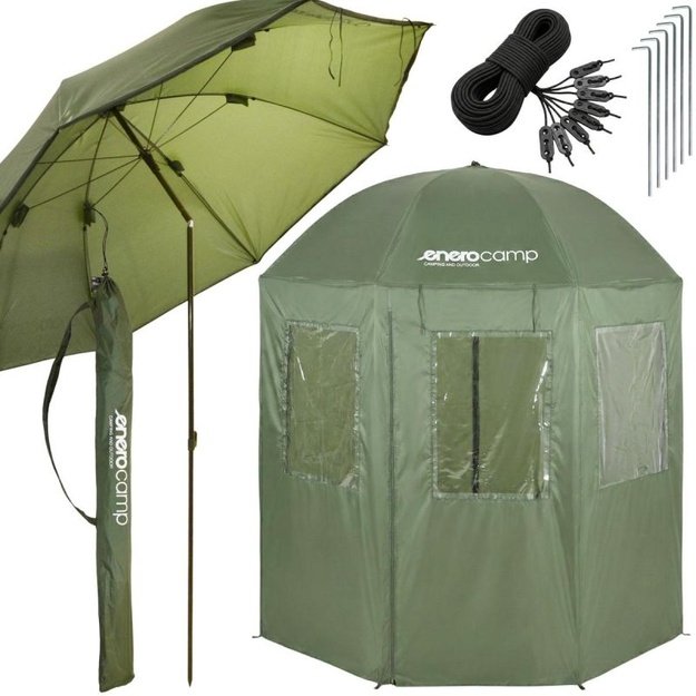 ENERO CAMP 2-in-1 žvejybinė palapinė-skėtis