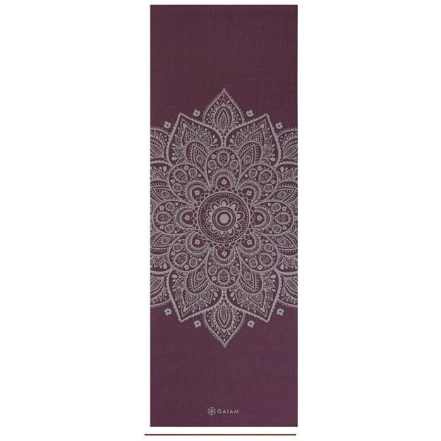 Gaiam Midnight Plum Sundial Flower jogos kilimėlis  5mm 65734 5