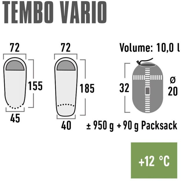 High Peak Tembo Vario 23043 miegmaišis 
