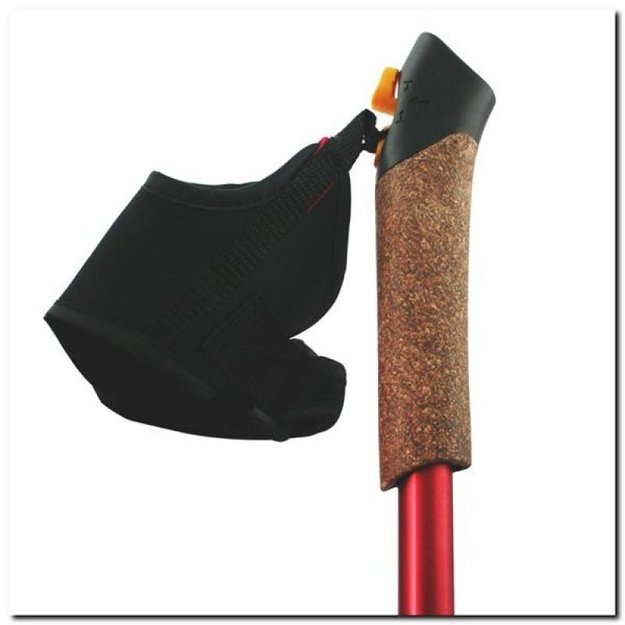 Nils Extreme NW607 šiaurietiško ėjimo lazdos, 87–140 cm, raudonos