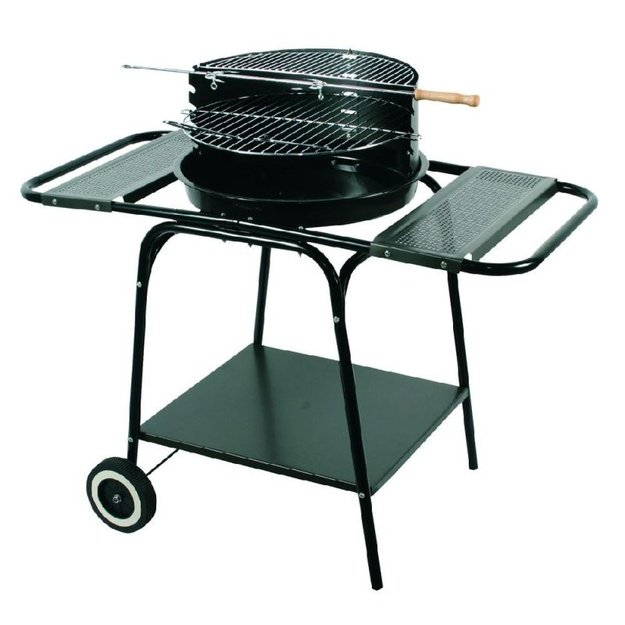 MASTER GRILL MOBILUS APVALUS GRILIS SU DVIEM LENTYNĖLĖMIS MG906