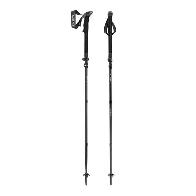 LEKI Sherpa FX trekingo lazdos, 120–140 cm, juodos