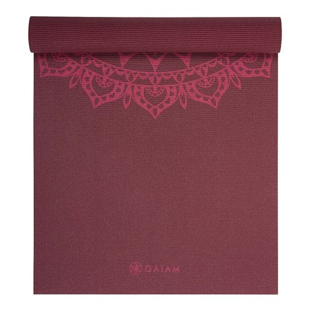 Gaiam Marrakesh jogos kilimėlis, 5 mm, vyšninis