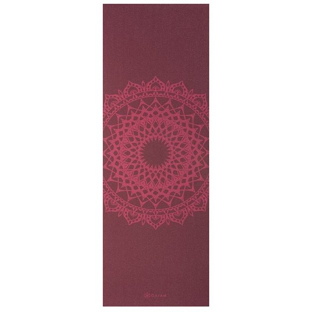 Gaiam Marrakesh jogos kilimėlis, 5 mm, vyšninis
