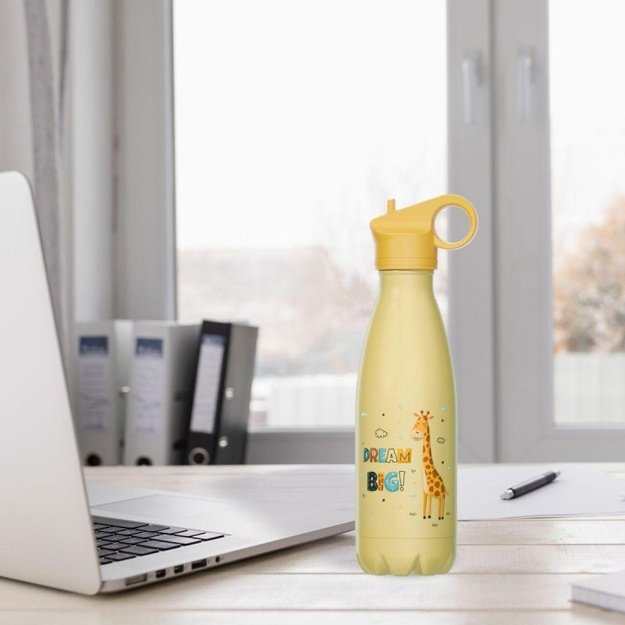 Maestro vaikiškas termo puodelis su šiaudeliu, 400 ml