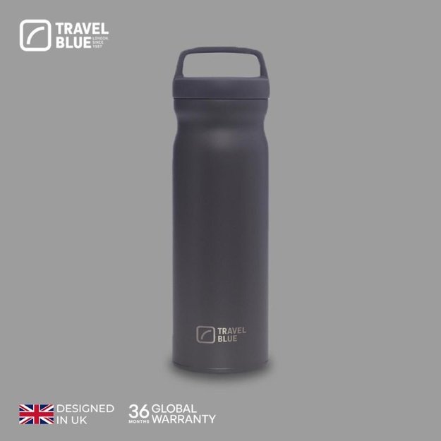 Travel Blue termo gertuvė karštiems ir šaltiems gėrimams, pilka
