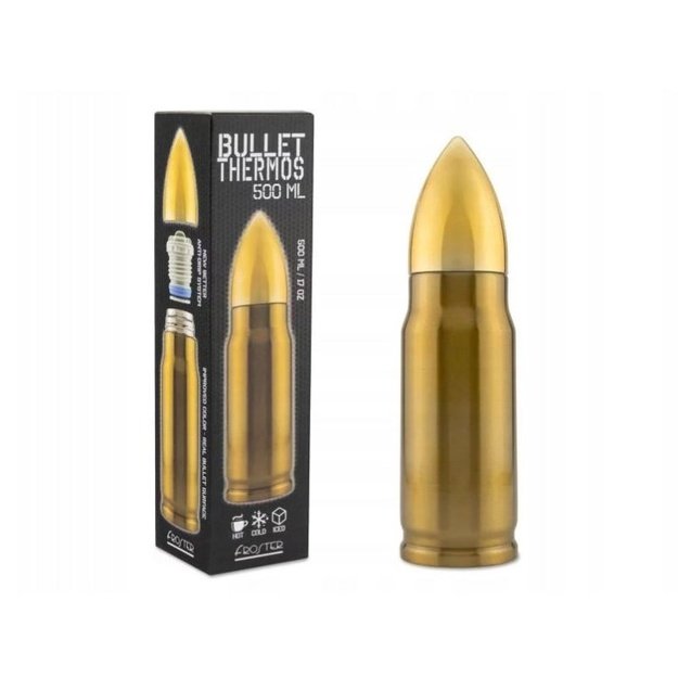 Froster Bullet termosas, 500 ml, žalvario spalvos