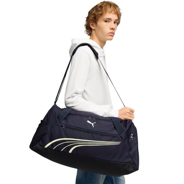 Puma Fundamental Medium sportinis krepšys, 49 l, tamsiai mėlynas