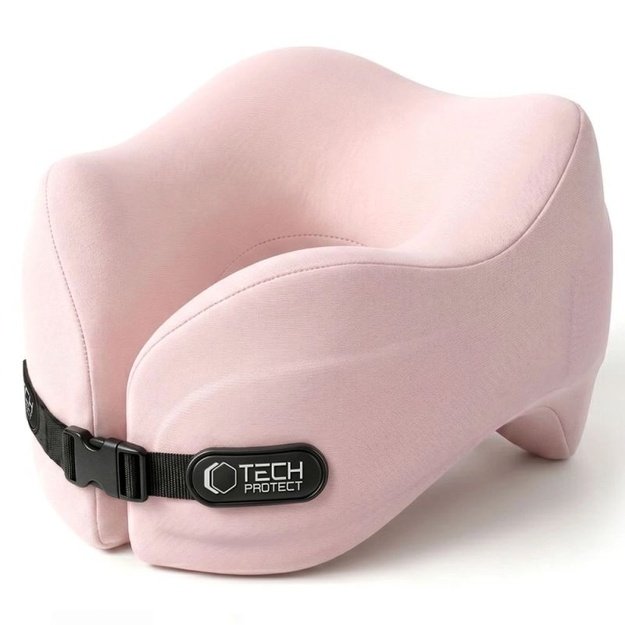 Tech-Protect ComfortRest kelioninė pagalvė, rožinė