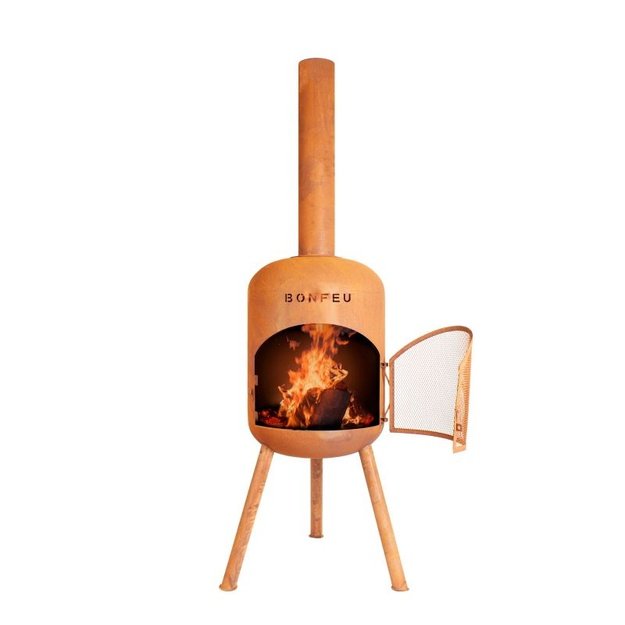 Bonfeu BonBono lauko židinys, rūdžių spalvos (Corten plienas)