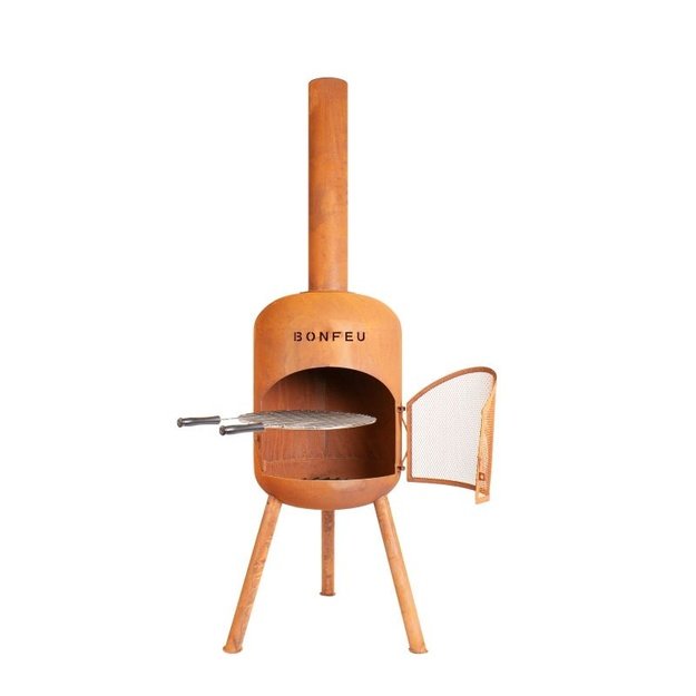 Bonfeu BonBono lauko židinys, rūdžių spalvos (Corten plienas)