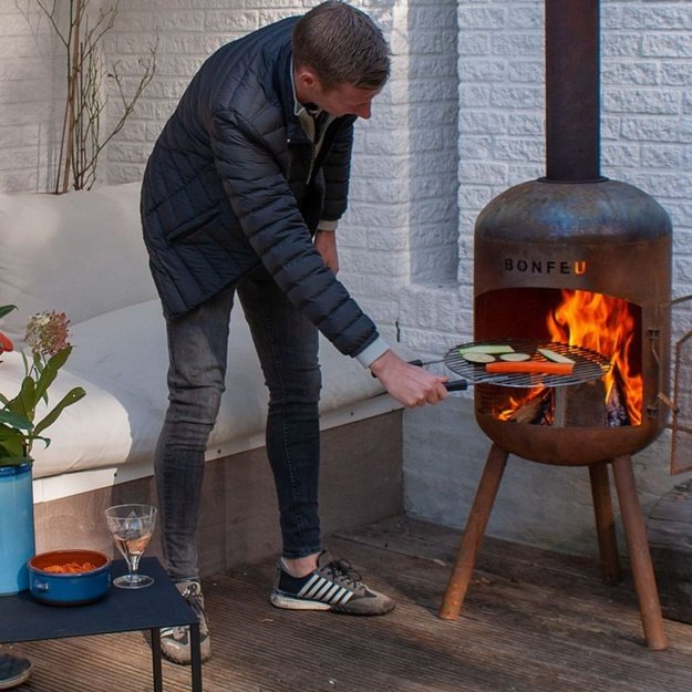 Bonfeu BonBono lauko židinys, rūdžių spalvos (Corten plienas)