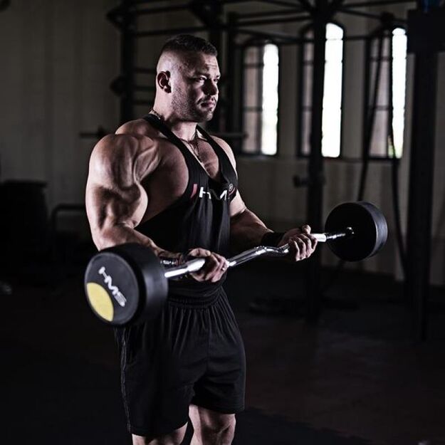 HMS GSL-50 – 50 kg fiksuota hantelių linija su guminiais svoriais 16