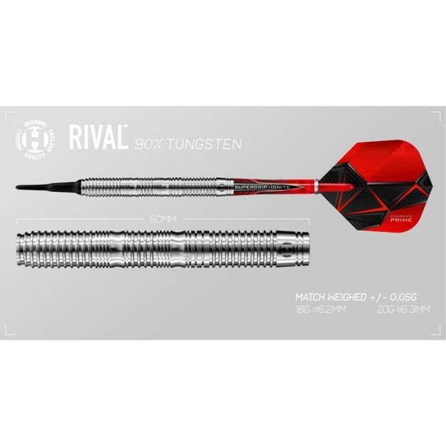 Harrows Rival 90% Softip – 90 % volframo smiginiai 1