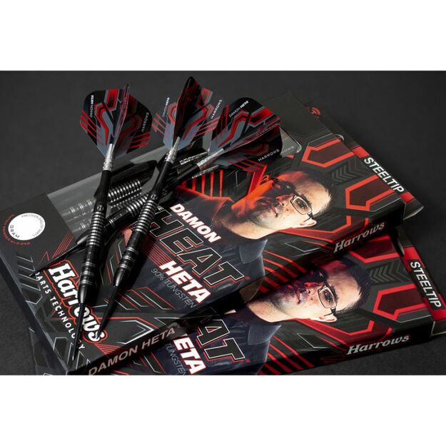 Harrows Damon Heta 90% steeltip smiginio strėlytės 6