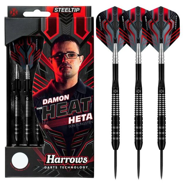 Harrows Damon Heta 90% steeltip smiginio strėlytės 4