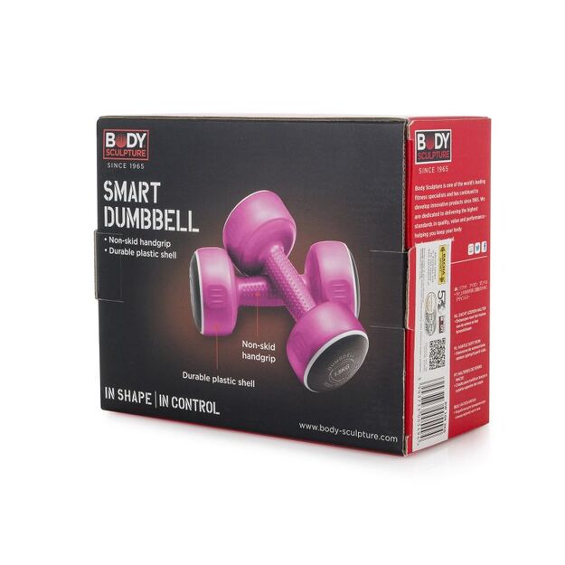 Dumbbell Body Sculpture SMART 2x1,5 kg BW 108 pink 2