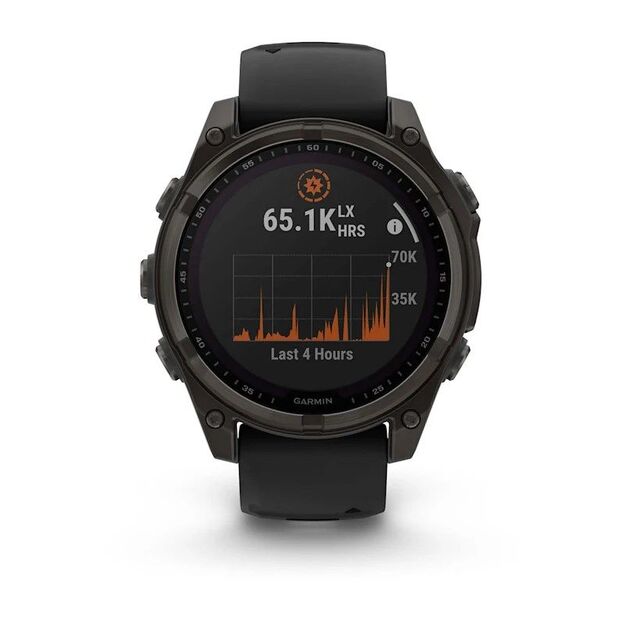Garmin Fenix 8 Solar Sapphire Titanium sportinis GPS laikrodis  5