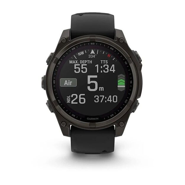 Garmin Fenix 8 Solar Sapphire Titanium sportinis GPS laikrodis  1