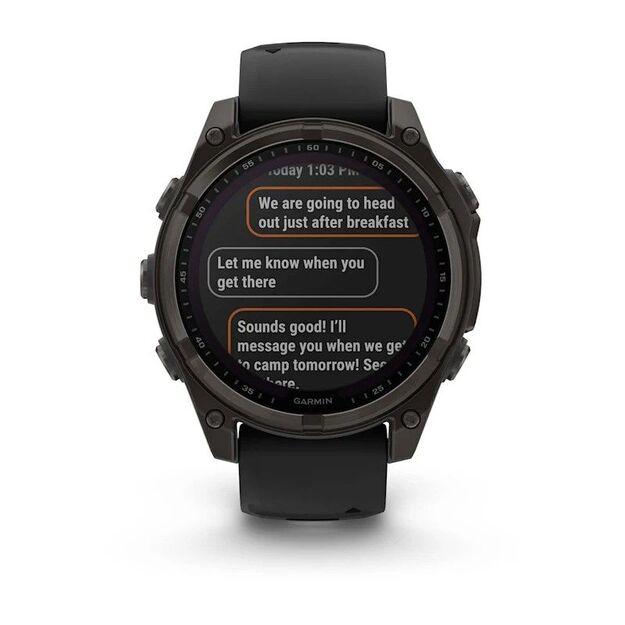 Garmin Fenix 8 Solar Sapphire Titanium sportinis GPS laikrodis  3