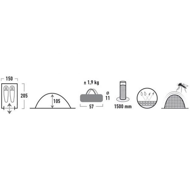 High Peak Monodome 2 10159