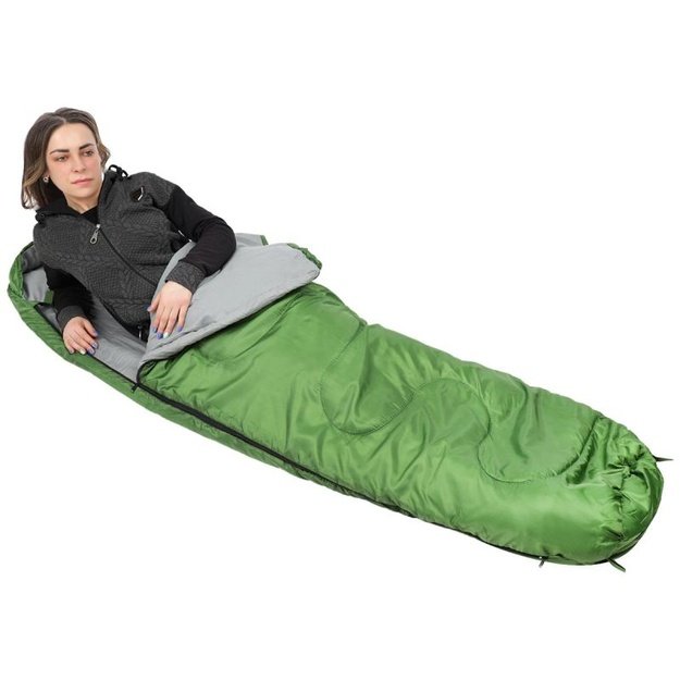 ENERO CAMP NEPAL turistinis miegmaišis 210 × 80/50 cm žalias