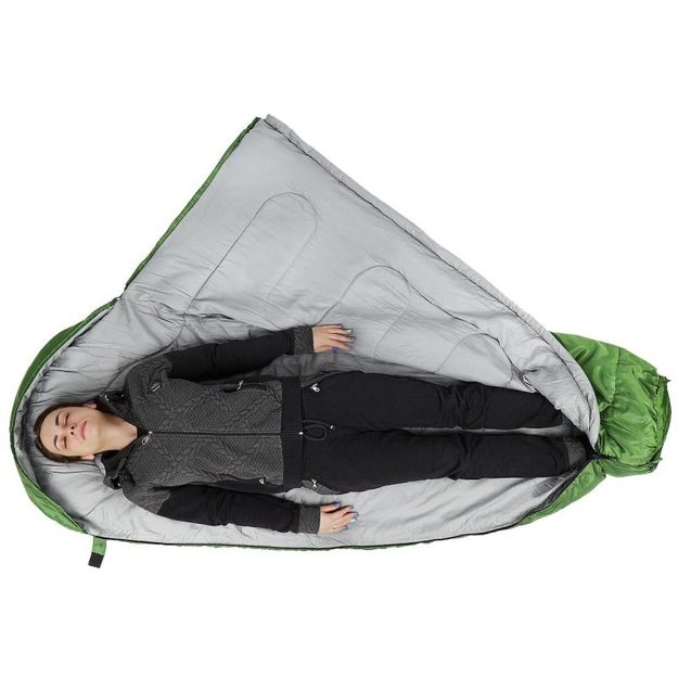 ENERO CAMP NEPAL turistinis miegmaišis 210 × 80/50 cm žalias
