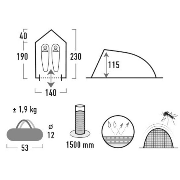 High Peak Minitramp 2 tent 10151