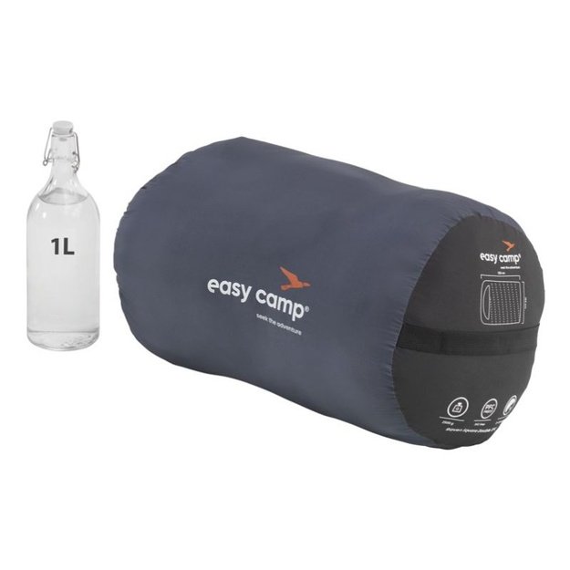 Easy Camp  mumijos formos miegmaišis 2–3 sezonams, juodas