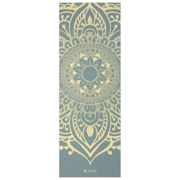 Gaiam Sundial Layers jogos kilimėlis, 5 mm, šviesiai mėlynas