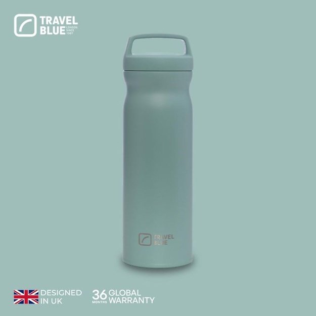 Travel Blue termo gertuvė karštiems ir šaltiems gėrimams, žalia