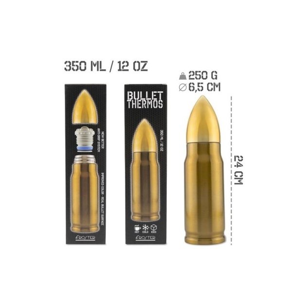 Froster Bullet termosas, 350 ml, žalvario spalvos