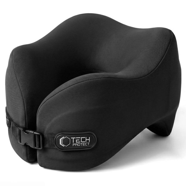 Tech-Protect ComfortRest kelioninė pagalvė, juoda