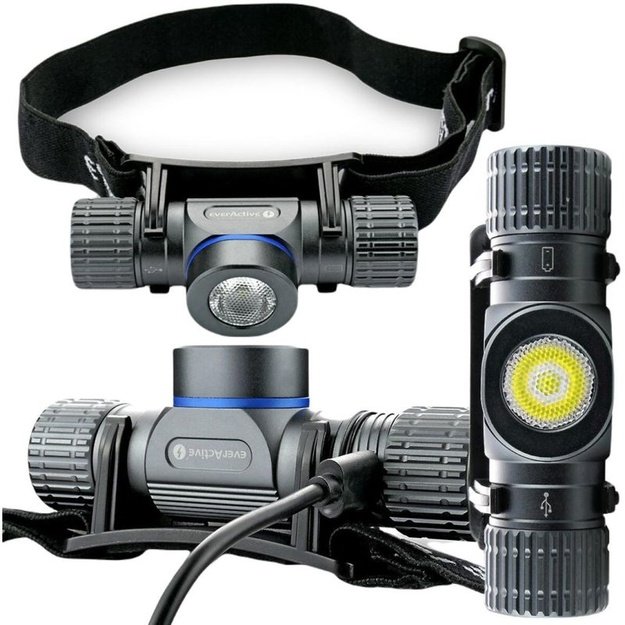 everActive HL-1100R Force galvos žibintuvėlis, 1100 lm