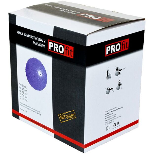 Profit 55 cm masažinė gimnastikos kamuolys DK 2104 11