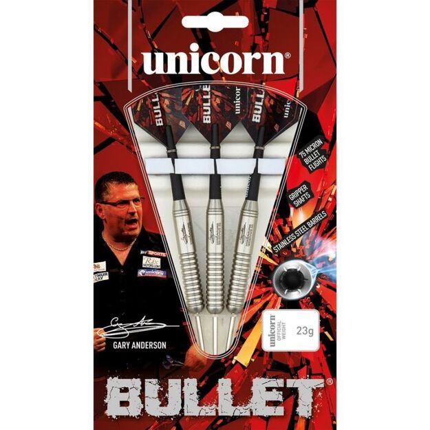 Unicorn Bullet Steel Tip Gary Anderson strėlytės