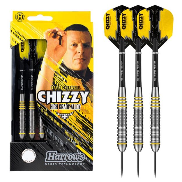 Harrows Chizzy Brass Steeltip – parallelus volframo stiliaus bronzinis korpusas 11