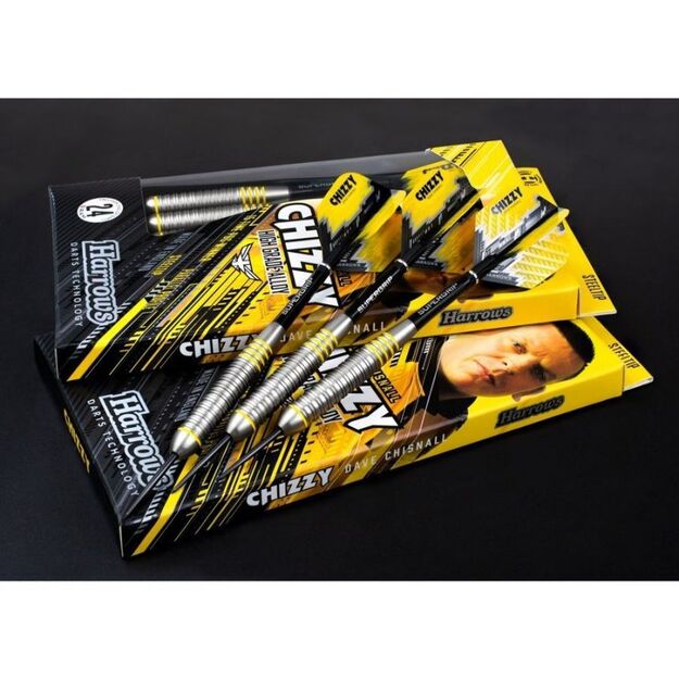 Harrows Chizzy Brass Steeltip – parallelus volframo stiliaus bronzinis korpusas 3