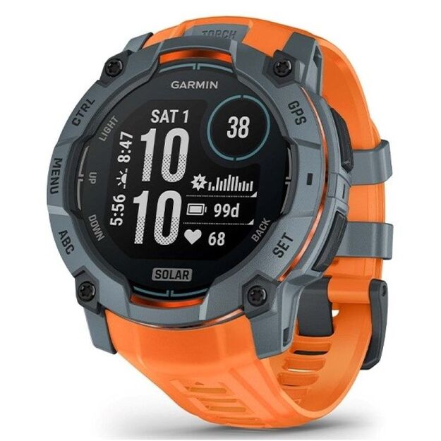 Garmin Instinct 3 50mm Solar Twilight Solstice  GPS multisporto laikrodis